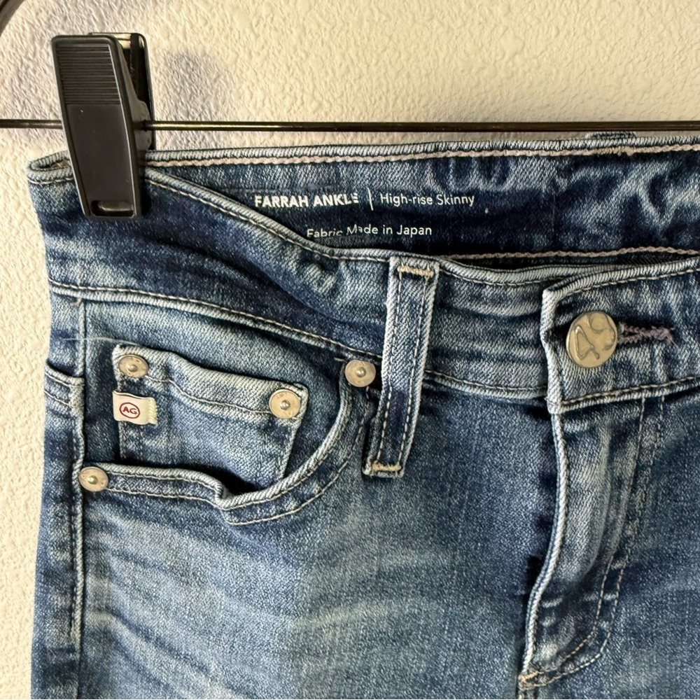 AG Farrah Ankle High Rise Skinny Jeans 16 Years Lithium Denim Casual Women’s 23 - Picture 7 of 12